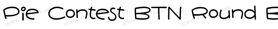 Pie Contest BTN Round Bold字体转换